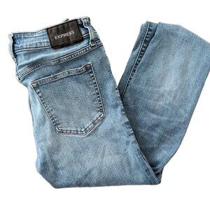 Slightly Distressed Express Jeans